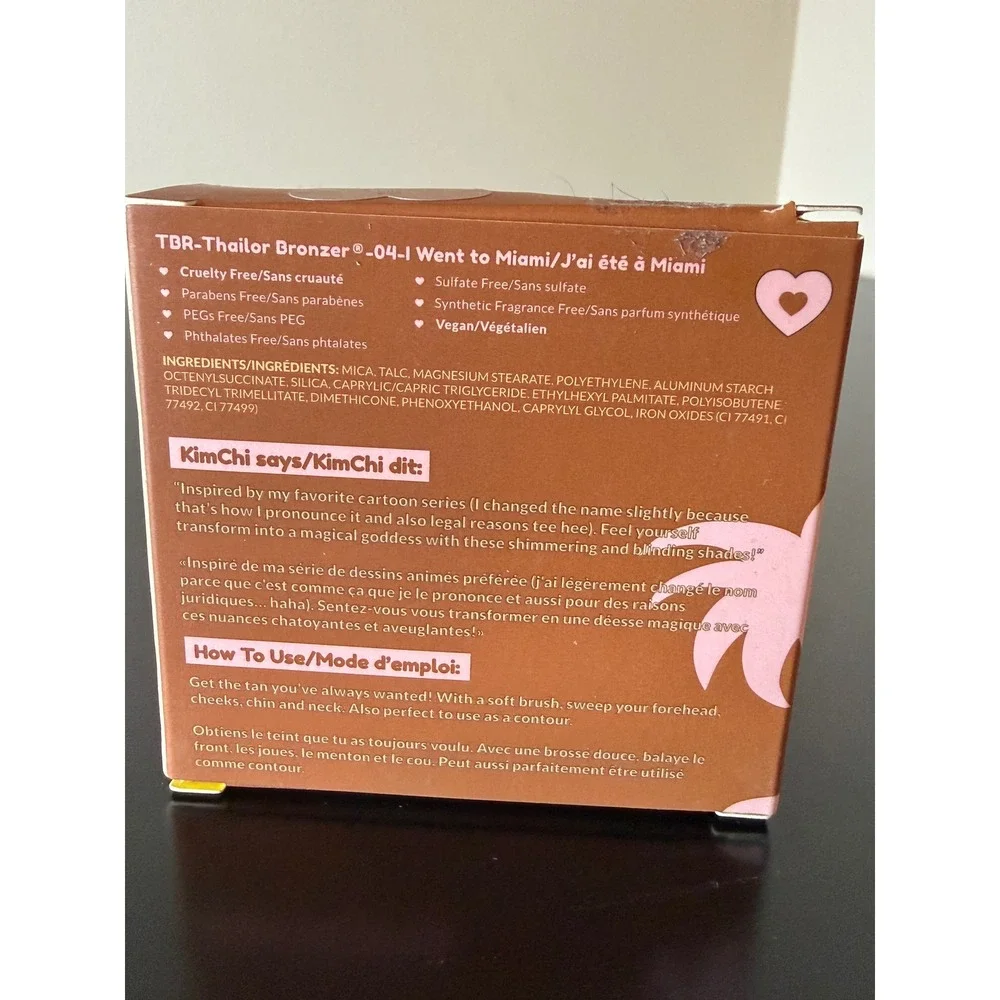 KimChi Chic Thailor Bronzer 04 I Went to Miami Heart Compact 0.317oz